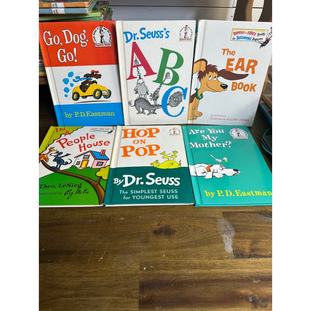 Dr Seuss Beginner Books Lot of 6 Go Dog Go Hop on Pop Are You My Mother ABC